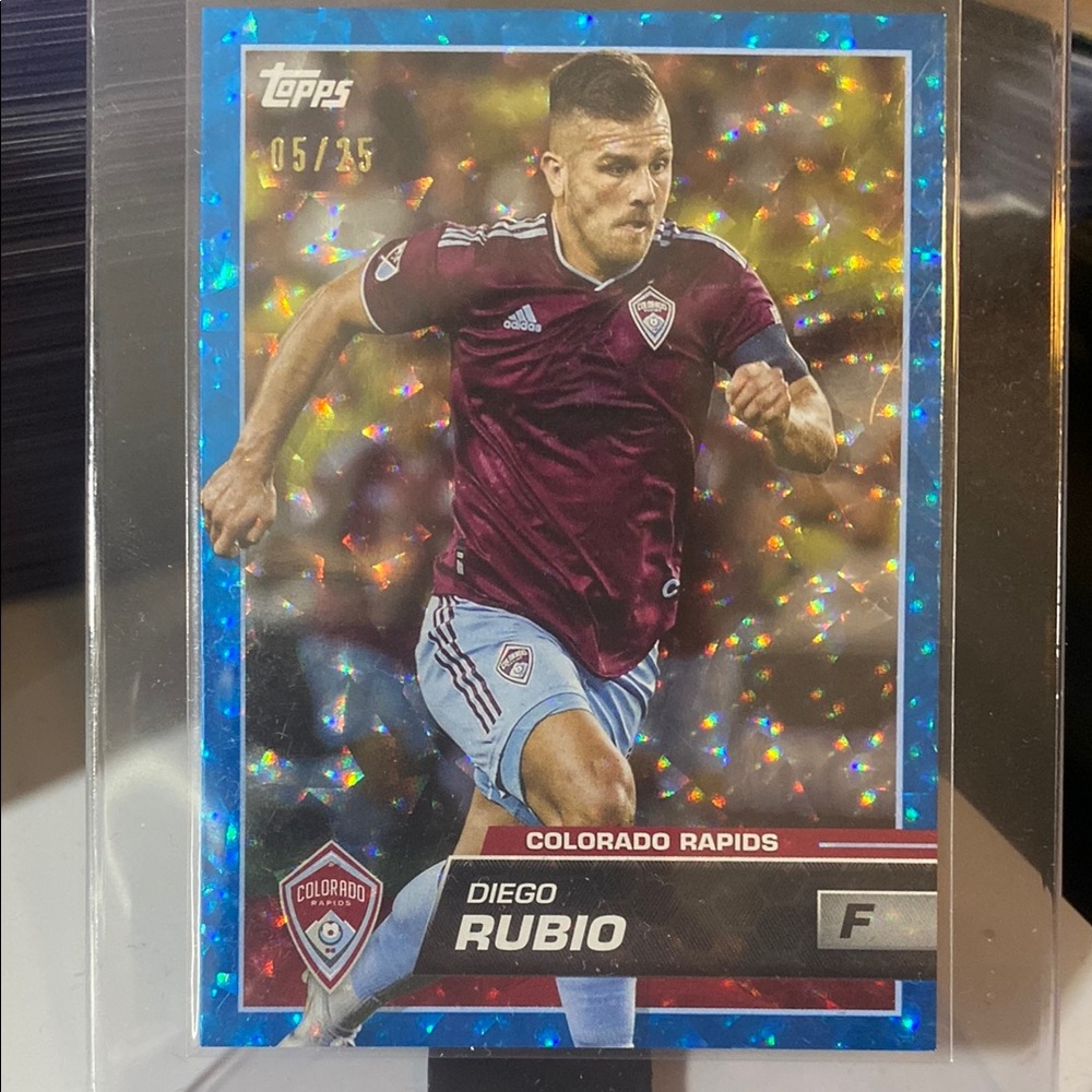 Topps 2023 Colorado Rapids Diego Rubio Trading Card Short Print out of 25